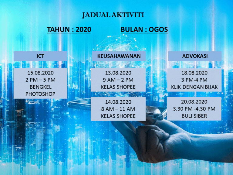 JADUAL XTVT OGOS